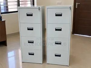 4 Drawer Lockable Metallic Filing Cabinet - Brand New