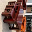 Heavy Wooden Coffee Table with 2 Stools - 5