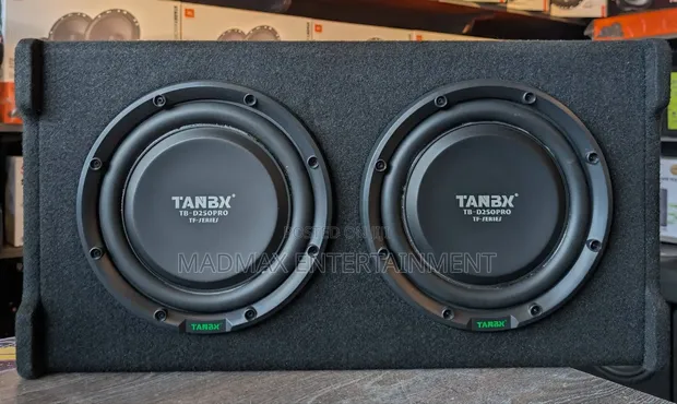 TanBx Dual 10" Powered Car Subwoofer - 1