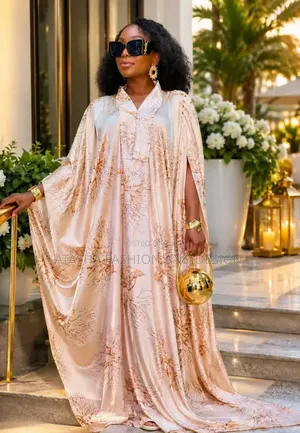 Adot Rich Auntie Brown Shimmer Kaftan