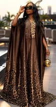 Adot Rich Auntie Brown Shimmer Kaftan - 2