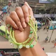 Single Mint and Lime Beaded Waistbead - 1