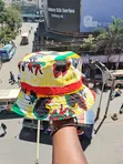 African Cultural Graphic Print Bucket Hat - 2