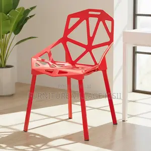 Kiti cha Kisasa cha Plastiki Kinachoweza Kuwekwa Juu