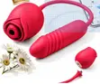MOOLIGIRL Rose Vibrator 2-in-1 na G-Spot Thruster - 2
