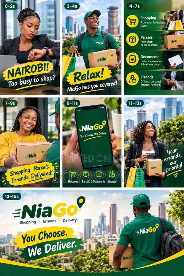 NiaGo: Huduma za Ununuzi, Safari Ndogo na Uwasilishaji Vifurushi Nairobi - 1