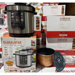 Globalstar GS-608 Pressure Cooker ya Umeme – Lita 6