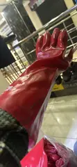 18" PVC Gloves - Waterproof, Chemical Resistant - 2