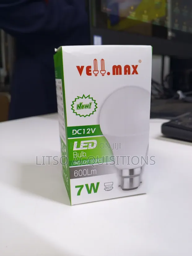 Vellmax 7W DC 12V LED Bulb B22 - 600 Lumens - 1
