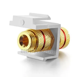 Linkwylan Screw Type Audio Speaker Female Socket Adapter