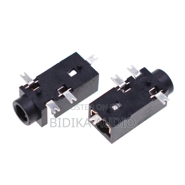 PJ218 2.5mm Female Audio Connector PJ-218 Stereo 4-Pin - 1