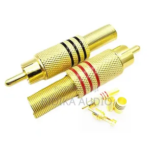 High-End Copper Male Female Gold RCA Plugs