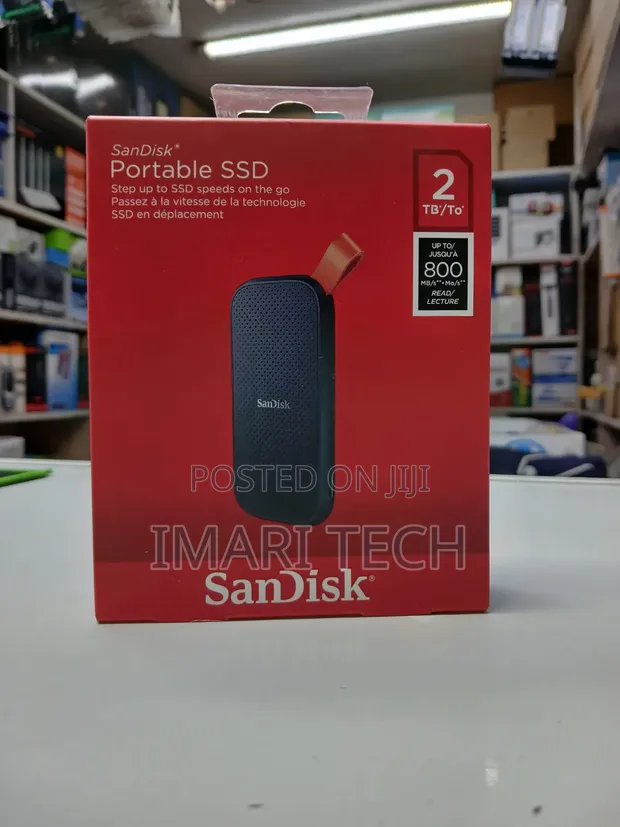 SanDisk 2TB Portable SSD - USB-C, USB 3.2 Gen 2 - 1