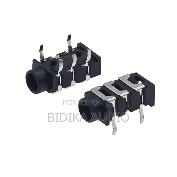 PJ-313 3.5mm 3-Pole Stereo Audio Jack Connector - 1