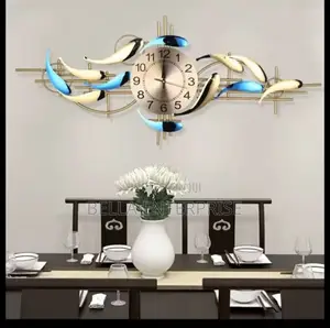 3D Creative Iron Wall Clock - Nyumbani Decor