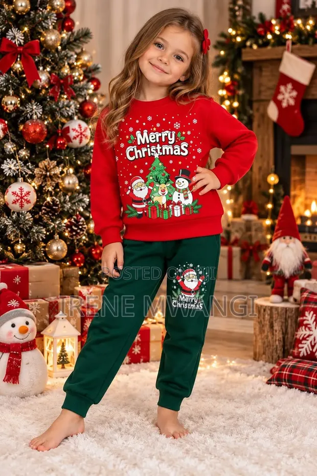 Quality Christmas Themed 2pc Kids Set - 1