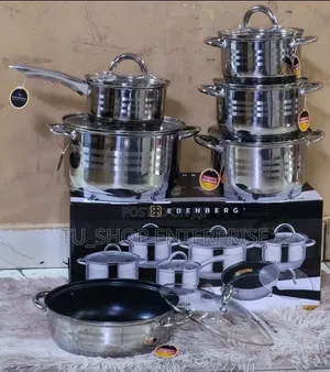 Seti ya Vyombo vya Kupikia Edenburg EB-4041 ya Vipande 12 vya Chuma cha Kutolea Mwandani