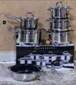 12-Piece Edenburg EB-4041 Stainless Steel Cookware Set - 1