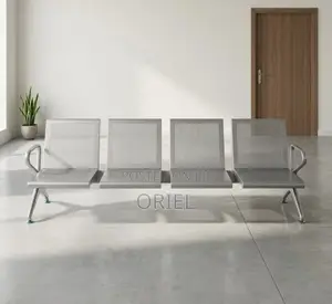 Benchi la Chuma la Kulaa 4-Seater la Kazi Nzito