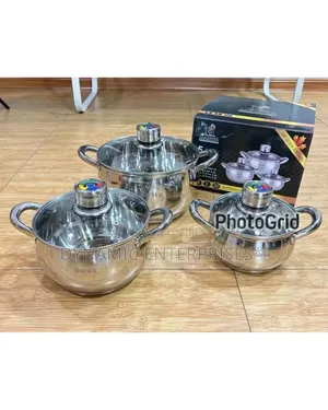 Marwaa Kasavilla 6pc Stainless Cookware Set