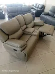 Two Seater Jungle Green Recliner Sofa - 1