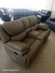 Two Seater Jungle Green Recliner Sofa - 2