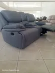 Kiti cha Recliner cha Watu Wawili King-Size Nyeusi - 2
