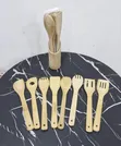 9-Piece Bamboo Cooking Utensil Set with Holder - 2