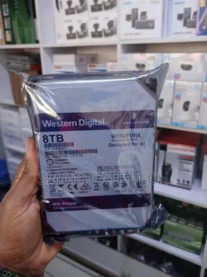 WD Purple 8TB Hard Disk ya Surveillance - Inafaa kwa DVR & NVR