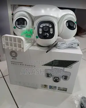 Kamera ya CCTV ya V380 Pro 4G yenye Lensi Tatu za Solar