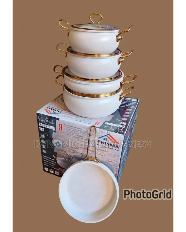 9 Piece Granite Coating Cookware Set - 1