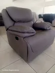 Brand New Dark Brown Single Recliner Sofa - 1