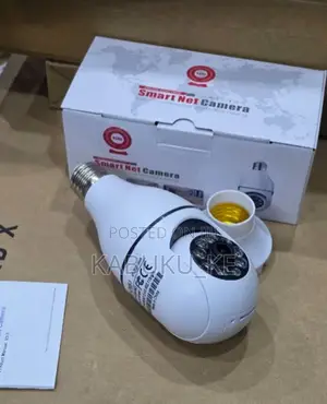 Smart WiFi Bulb Camera 360° PTZ | Single Lens Panoramic CCTV
