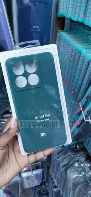 Dark Green Silicone Case for Xiaomi Mi 14T Pro