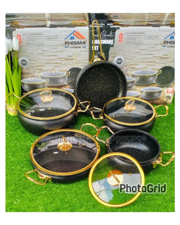 9-Piece Granite Coating Cookware Set - 1
