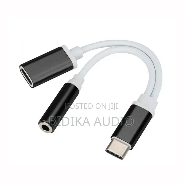Jmax 2-in-1 USB-C to 3.5mm Audio Adapter - 1