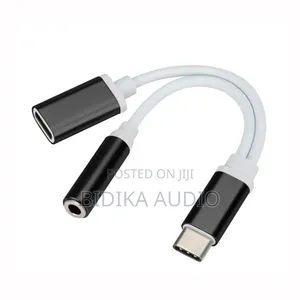 Jmax 2-in-1 USB-C to 3.5mm Audio Adapter