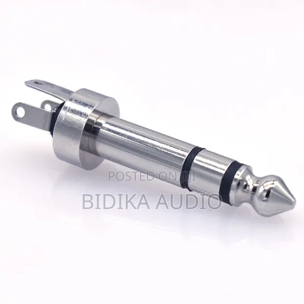 6.35mm Mono Audio Speaker Connector Plugs (Soldering) - 1