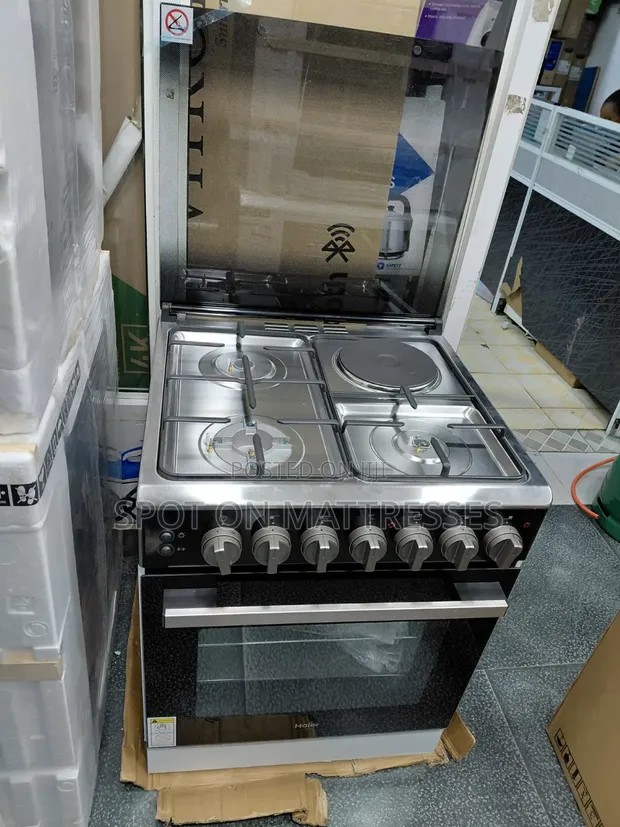 Haier 60x60 3+1 Gas Cooker with Gas Sensor - 1