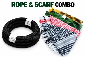 Arafat Keffiyeh Scarf with Agal Ring