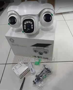 V380 Pro Solar CCTV Camera - Lensi 3 Skrini 3 HD