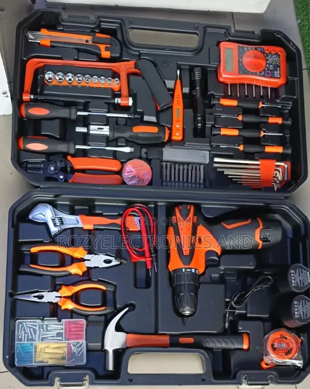 Cordless Drill Mpya na Multimeter - 1
