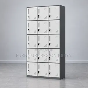 Heavy Duty 15-Locker Steel Cabinet