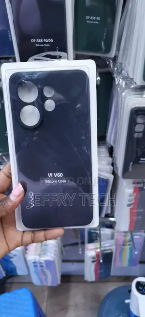 Black Silicone Protective Case for Vivo V60