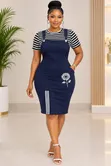 Dres ya Dungaree ya Kawaida ya Vipande Viwili - 2