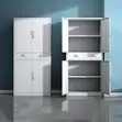 4-Door Metallic File Cabinet with 2 Drawers - 1