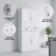 4-Door Metallic File Cabinet with 2 Drawers - 5