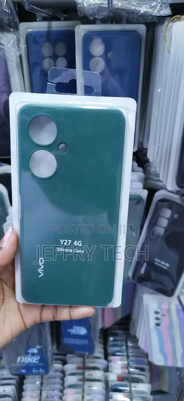 Dark Green Matte Silicone Back Case for Vivo Y27 4G - 1
