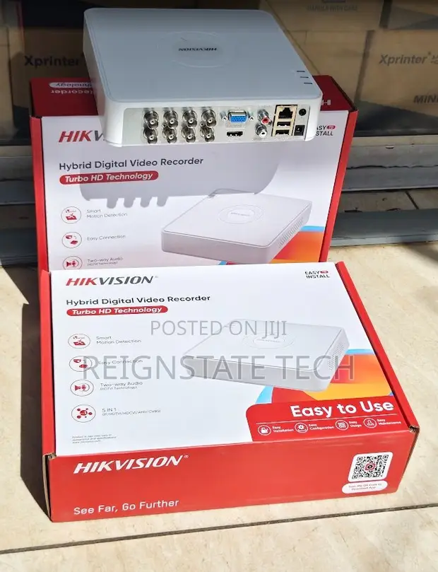 8 Channel Hikvision DVR Mpya na Video Safi & Sauti ya Njia Mbili - 1