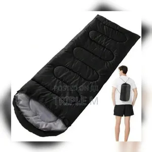 Heavy Duty Sleeping Bag - Black, Green & Blue